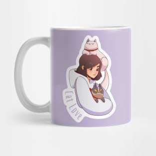 Cat Lady with Hoodie Mug